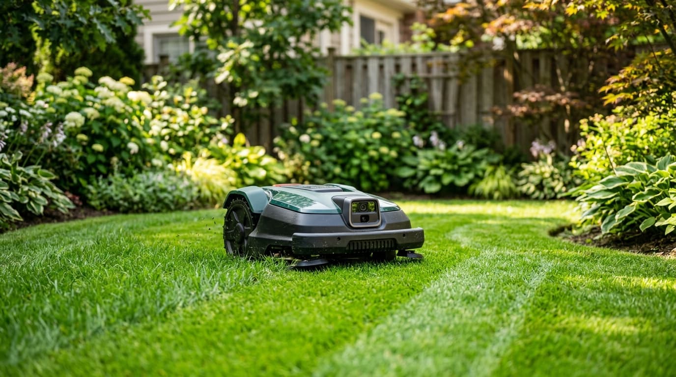Robot tondeuse à vision IA : top 6 modèles 2026, caméra pure ou hybride LiDAR ?